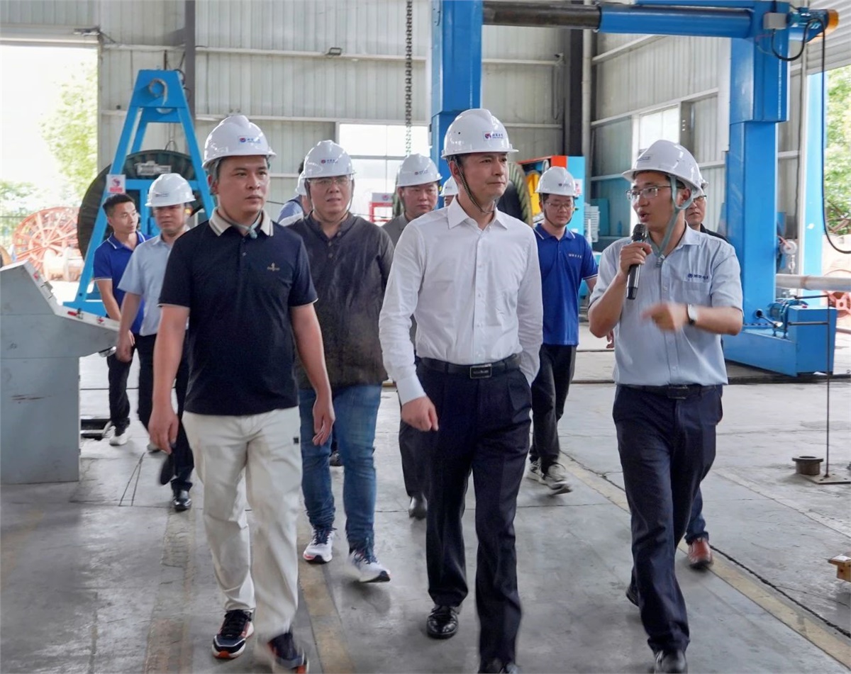 瀏陽市委副書記、市長王雄文蒞臨湘聯(lián)電纜調(diào)研指導(dǎo)！